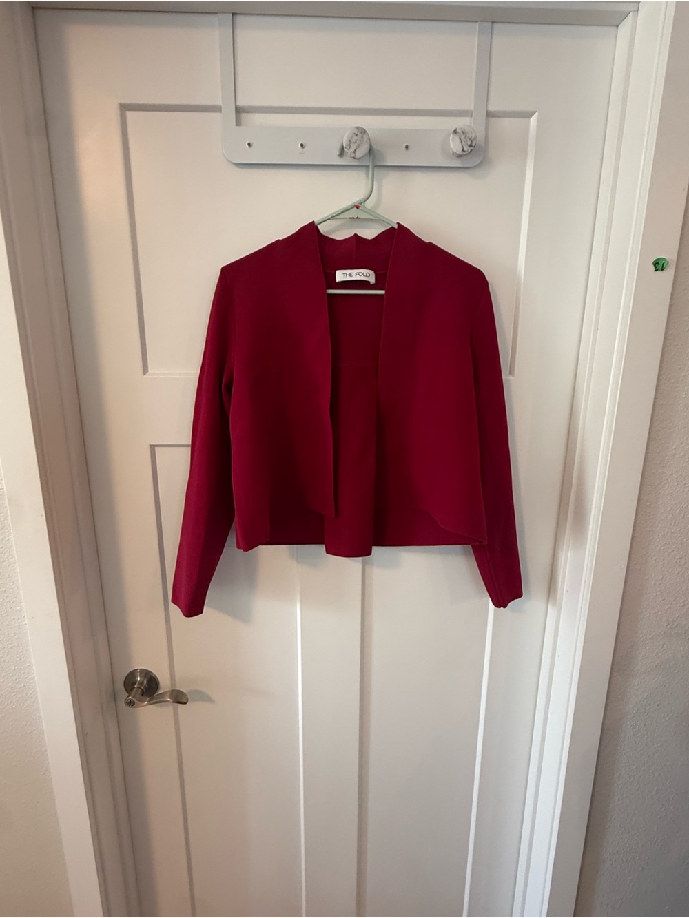 The fold Open-Front Women's thick sweater  in Deep Berry NWOT size M